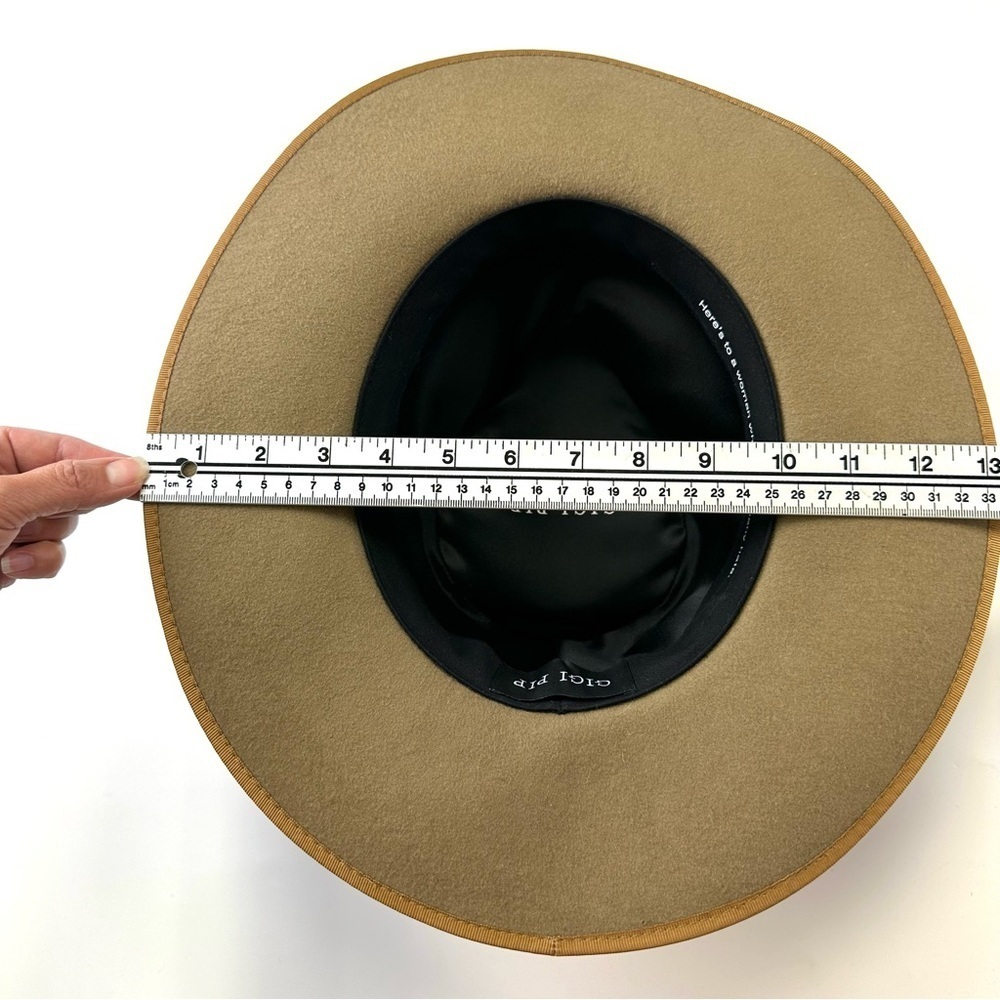 Gigi Pip brown felt Monroe Rancher Womens hat Size Small Medium Western - Picture 11 of 15